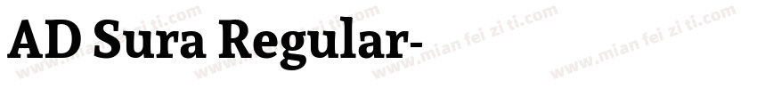 AD Sura Regular字体转换